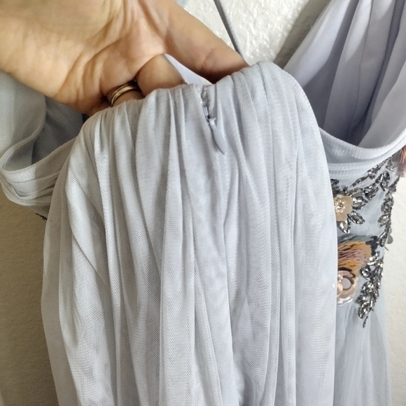 BHLDN Gray Embellished Gown - Picture 10 of 11